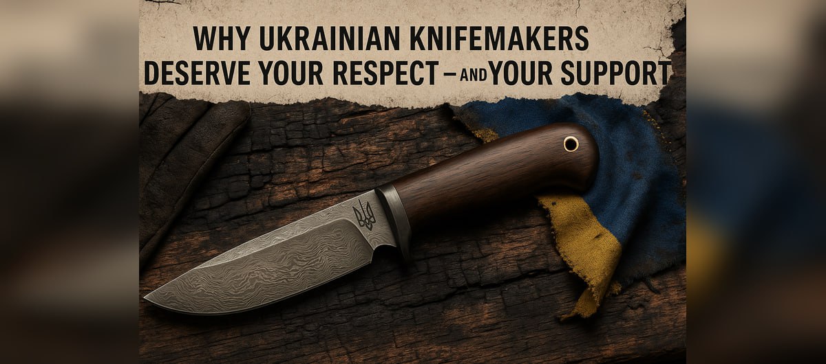 Custom knives handmade by Ukrainian craftsmen from high-quality steel.