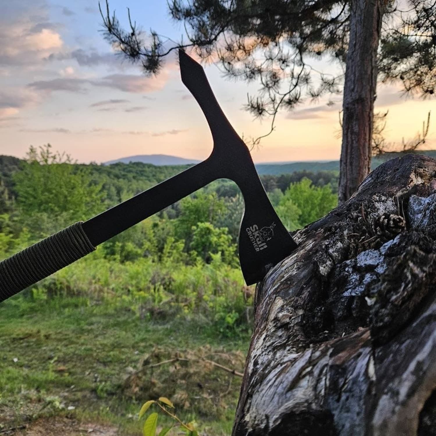 Handcrafted by Ukrainian craftsmen, this Skull Crusher Tactical Tomahawk is made of high-quality steel, skull crusher