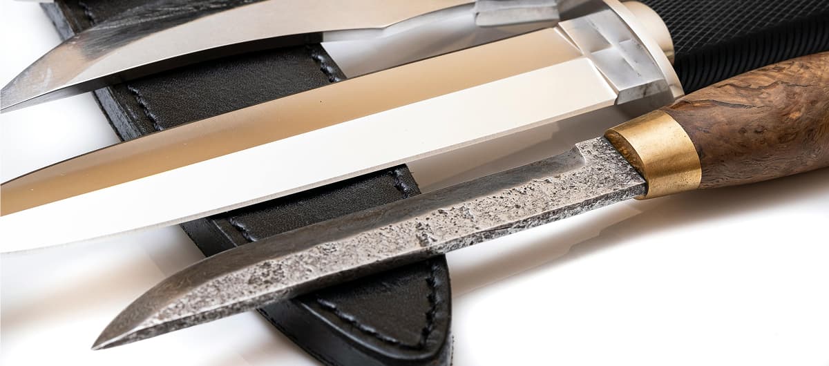 Custom knives handmade by Ukrainian craftsmen from high-quality steel.