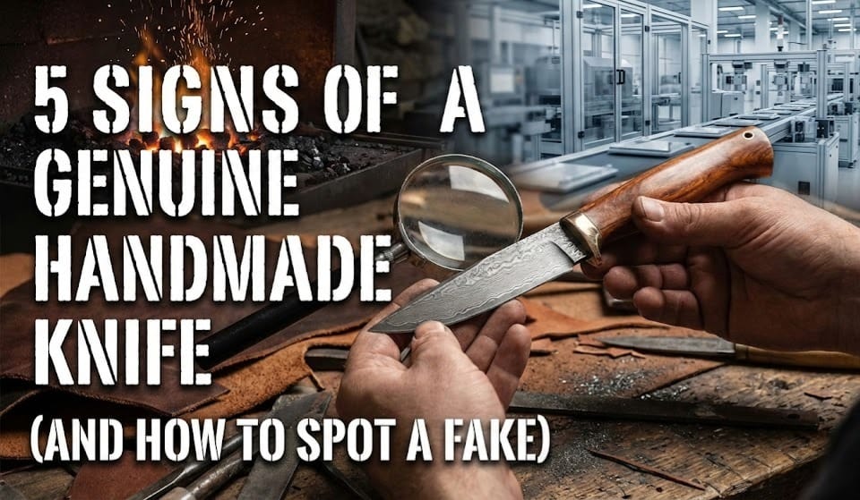 genuine handmade knife showing craftsmanship and blade geometry