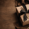 handmade knife gift guide with wrapped gift box for men