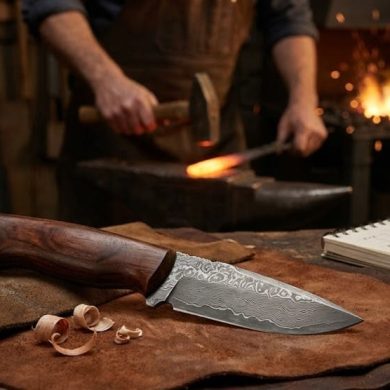 $100 handmade knife showing compromises in craftsmanship and finish