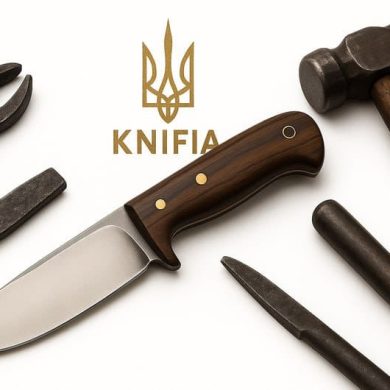 Custom knives handmade by Ukrainian craftsmen from high-quality steel.
