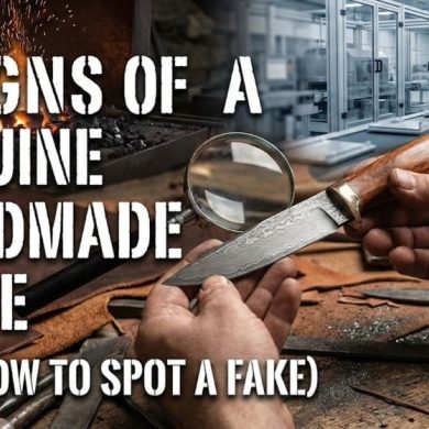 genuine handmade knife showing craftsmanship and blade geometry